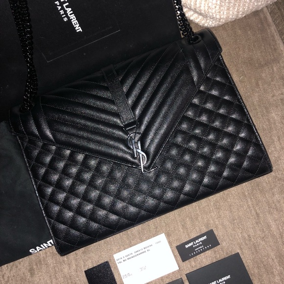 Saint Laurent Handbags - Saint Laurent envelope large bag w/ box dustbag
